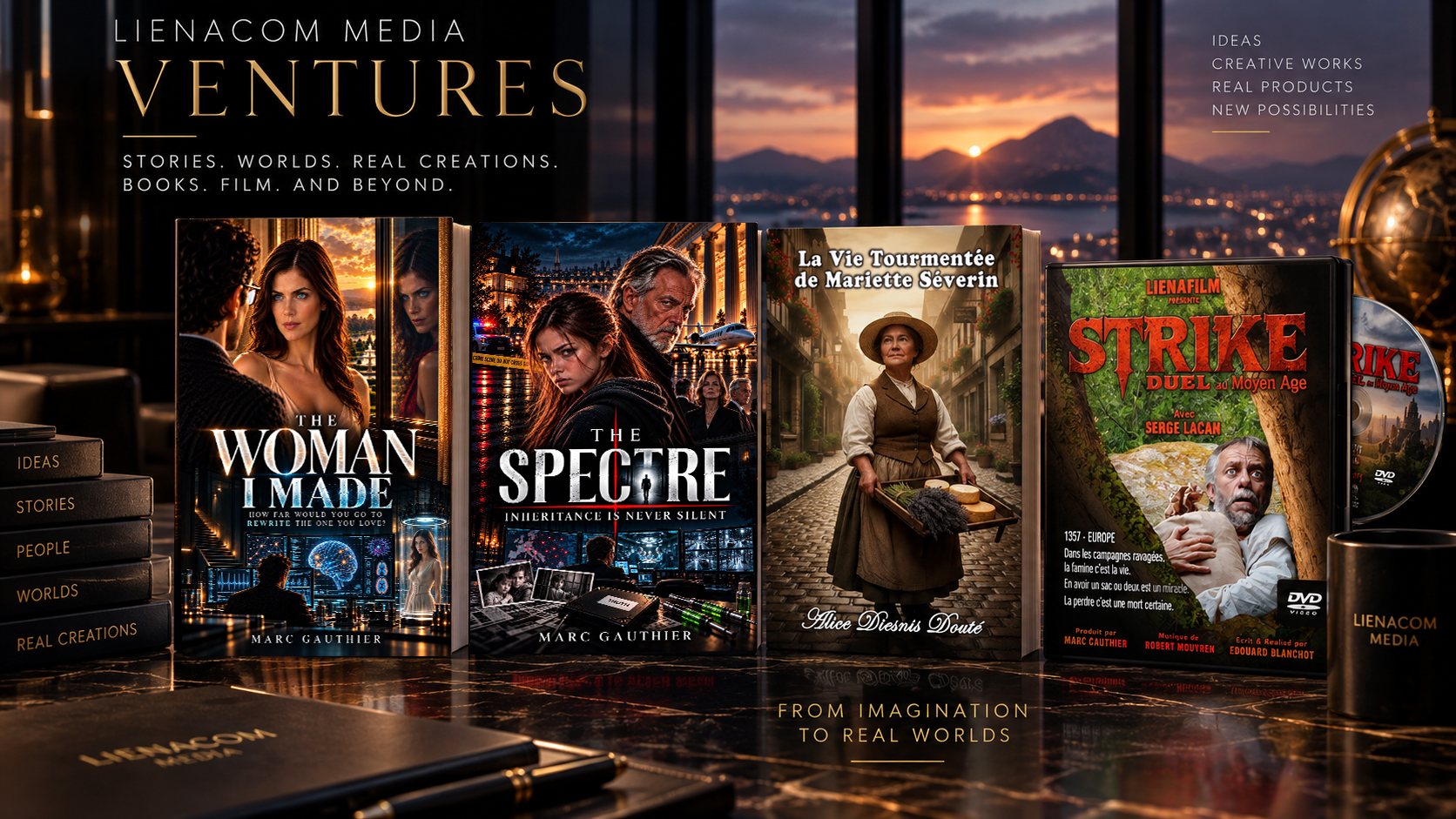 LIENACOM MEDIA Ventures — books and film